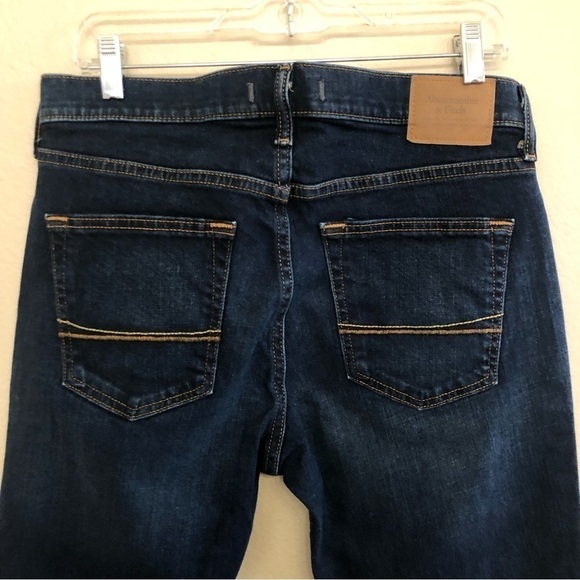 Abercrombie & Fitch Men’s Stretch Slim Straight Denim Jeans Size 31Wx32L - Picture 6 of 13